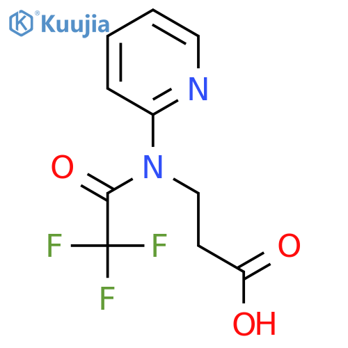 3-2,2,2-trifluoro-N-(pyridin-2-yl)acetamidopropanoic acid structure