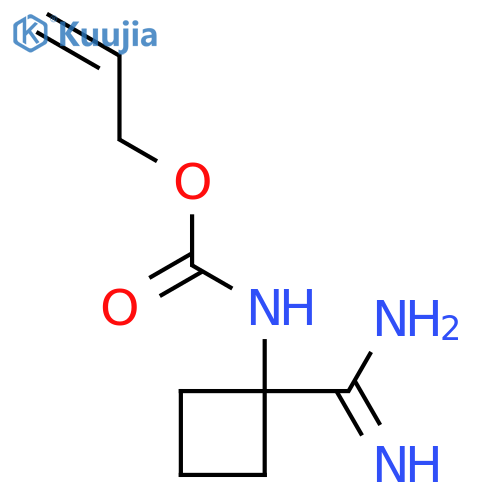 prop-2-en-1-yl N-(1-carbamimidoylcyclobutyl)carbamate structure