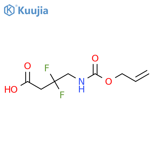 3,3-difluoro-4-{(prop-2-en-1-yloxy)carbonylamino}butanoic acid structure