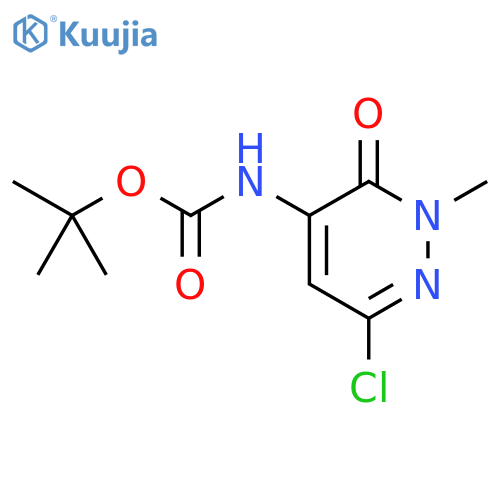 tert-butyl N-(6-chloro-2-methyl-3-oxo-2,3-dihydropyridazin-4-yl)carbamate structure