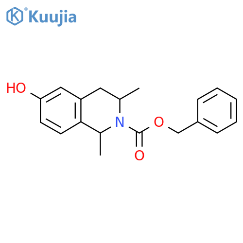 Benzyl 6-hydroxy-1,3-dimethyl-1,2,3,4-tetrahydroisoquinoline-2-carboxylate structure