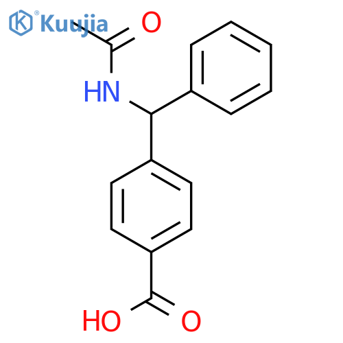 4-acetamido(phenyl)methylbenzoic acid structure