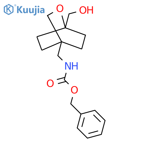 benzyl N-{1-(hydroxymethyl)-2-oxabicyclo2.2.2octan-4-ylmethyl}carbamate structure