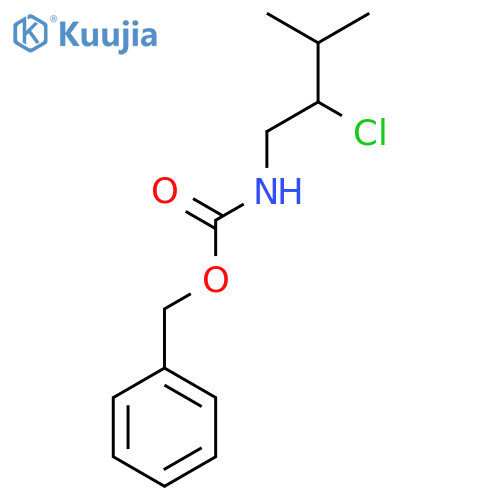 benzyl N-(2-chloro-3-methylbutyl)carbamate structure