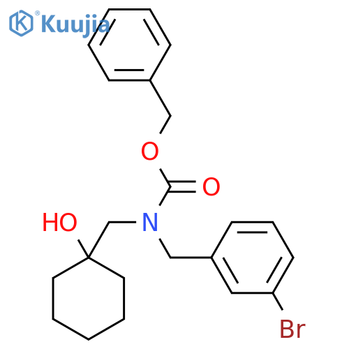 benzyl N-(3-bromophenyl)methyl-N-(1-hydroxycyclohexyl)methylcarbamate structure