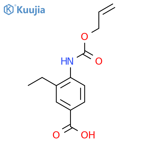 3-Ethyl-4-{[(prop-2-en-1-yloxy)carbonyl]amino}benzoic acid structure