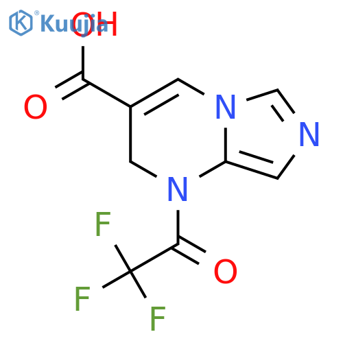 1-(2,2,2-trifluoroacetyl)-1H,2H-imidazo1,5-apyrimidine-3-carboxylic acid structure