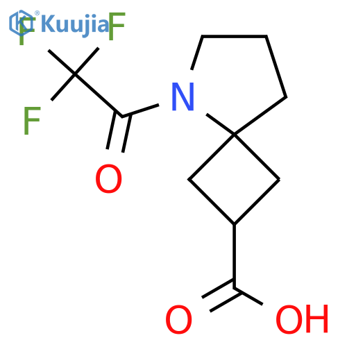 5-(Trifluoroacetyl)-5-azaspiro[3.4]octane-2-carboxylic acid structure