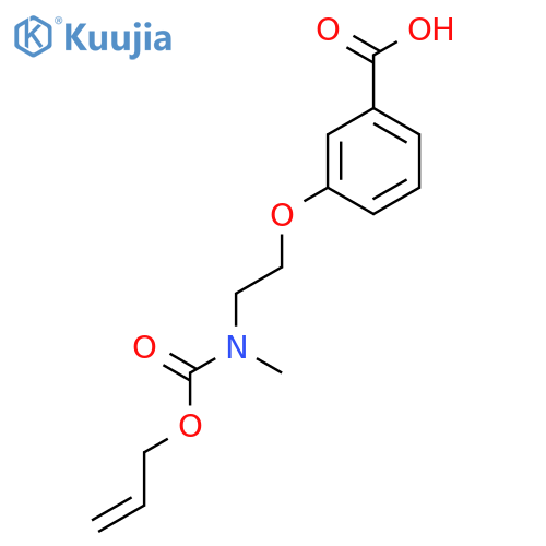 3-(2-{Methyl[(prop-2-en-1-yloxy)carbonyl]amino}ethoxy)benzoic acid structure