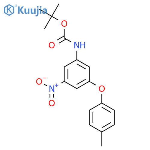 tert-butyl N-3-(4-methylphenoxy)-5-nitrophenylcarbamate structure