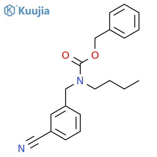 benzyl N-butyl-N-(3-cyanophenyl)methylcarbamate structure