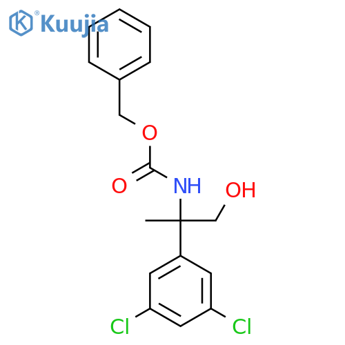 benzyl N-2-(3,5-dichlorophenyl)-1-hydroxypropan-2-ylcarbamate structure