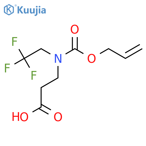 3-{(prop-2-en-1-yloxy)carbonyl(2,2,2-trifluoroethyl)amino}propanoic acid structure