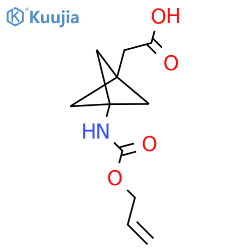 2-(3-{(prop-2-en-1-yloxy)carbonylamino}bicyclo1.1.1pentan-1-yl)acetic acid structure
