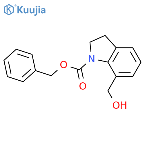 benzyl 7-(hydroxymethyl)-2,3-dihydro-1H-indole-1-carboxylate structure