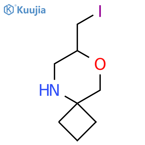7-(iodomethyl)-8-oxa-5-azaspiro3.5nonane structure