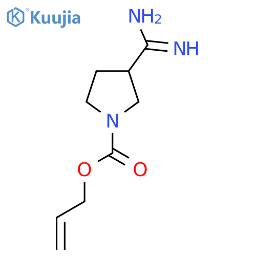 Prop-2-en-1-yl 3-carbamimidoylpyrrolidine-1-carboxylate structure