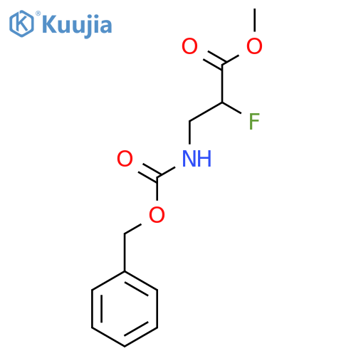 Methyl 3-{[(benzyloxy)carbonyl]amino}-2-fluoropropanoate structure