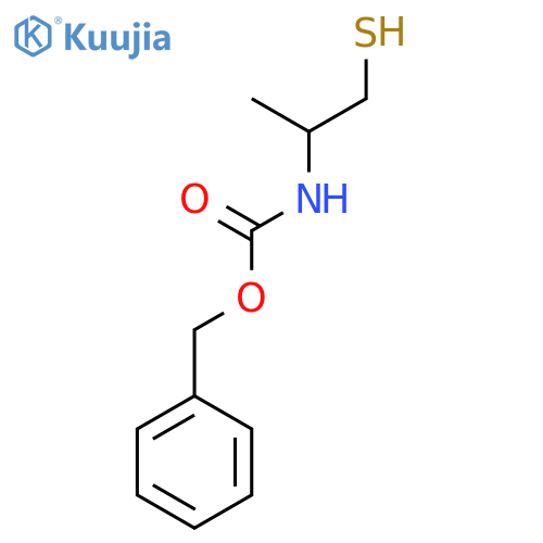 benzyl N-(1-sulfanylpropan-2-yl)carbamate structure