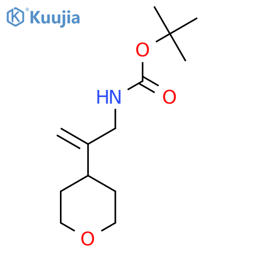 tert-butyl N-2-(oxan-4-yl)prop-2-en-1-ylcarbamate structure