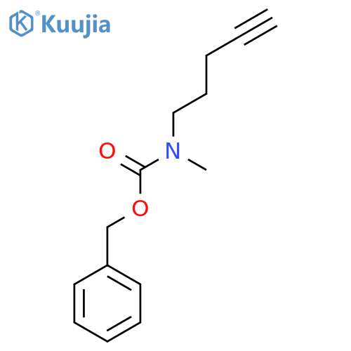 benzyl N-methyl-N-(pent-4-yn-1-yl)carbamate structure