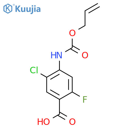 5-Chloro-2-fluoro-4-{[(prop-2-en-1-yloxy)carbonyl]amino}benzoic acid structure