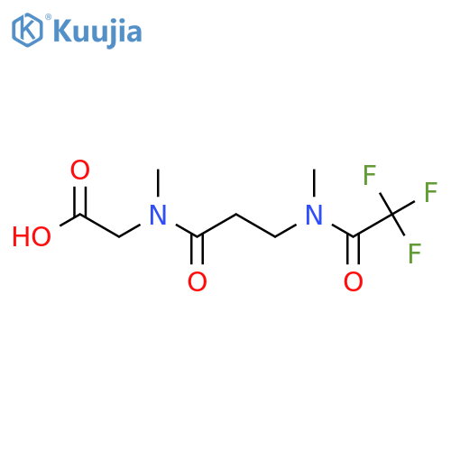 2-N-methyl-3-(2,2,2-trifluoro-N-methylacetamido)propanamidoacetic acid structure