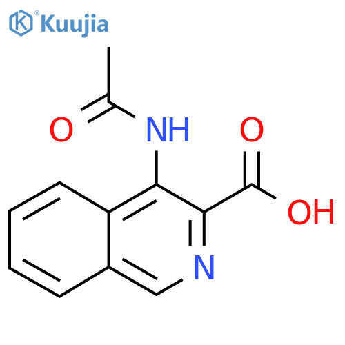 4-Acetamidoisoquinoline-3-carboxylic acid structure
