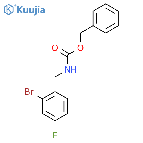 benzyl N-[(2-bromo-4-fluorophenyl)methyl]carbamate structure