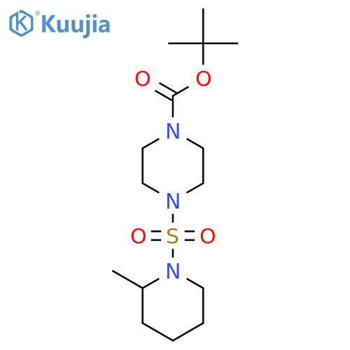 tert-butyl 4-(2-methylpiperidin-1-yl)sulfonylpiperazine-1-carboxylate structure