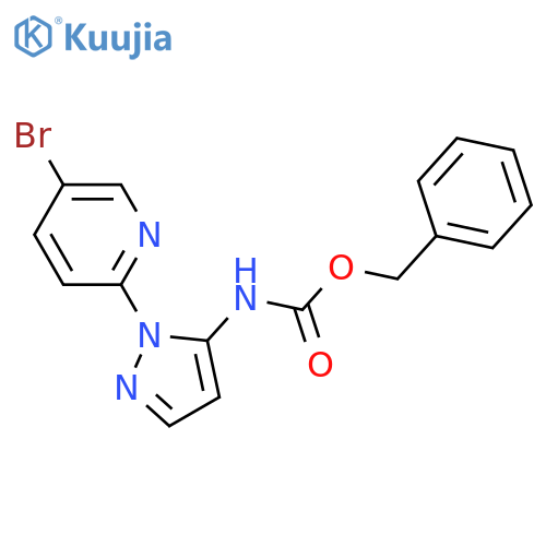 benzyl N-1-(5-bromopyridin-2-yl)-1H-pyrazol-5-ylcarbamate structure