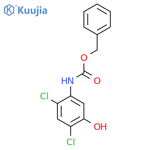 benzyl N-(2,4-dichloro-5-hydroxyphenyl)carbamate structure