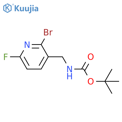 tert-butyl N-(2-bromo-6-fluoropyridin-3-yl)methylcarbamate structure