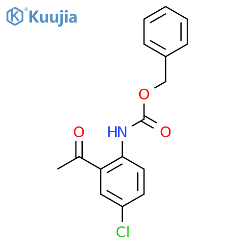 benzyl N-(2-acetyl-4-chlorophenyl)carbamate structure
