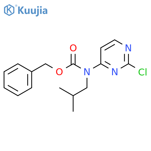 benzyl N-(2-chloropyrimidin-4-yl)-N-(2-methylpropyl)carbamate structure