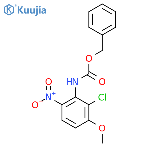 benzyl N-(2-chloro-3-methoxy-6-nitrophenyl)carbamate structure