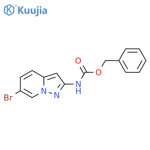 benzyl N-{6-bromopyrazolo1,5-apyridin-2-yl}carbamate structure