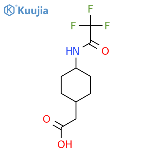 2-[4-(2,2,2-Trifluoroacetamido)cyclohexyl]acetic acid structure