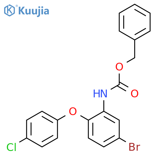 benzyl N-5-bromo-2-(4-chlorophenoxy)phenylcarbamate structure