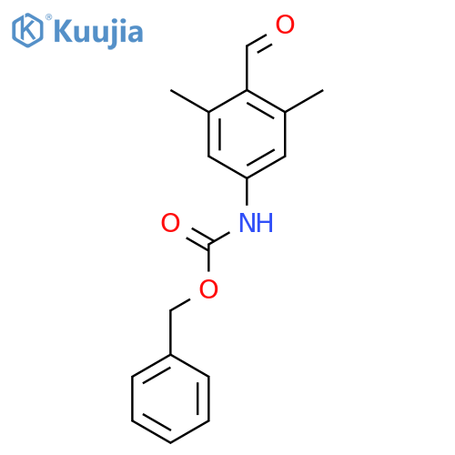benzyl N-(4-formyl-3,5-dimethylphenyl)carbamate structure