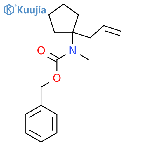benzyl N-methyl-N-[1-(prop-2-en-1-yl)cyclopentyl]carbamate structure