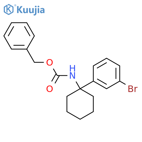 benzyl N-1-(3-bromophenyl)cyclohexylcarbamate structure