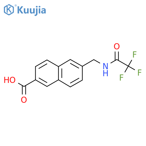 6-(2,2,2-trifluoroacetamido)methylnaphthalene-2-carboxylic acid structure