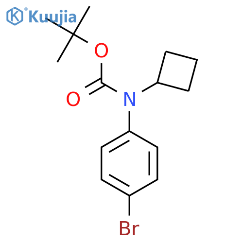 tert-butyl N-(4-bromophenyl)-N-cyclobutylcarbamate structure