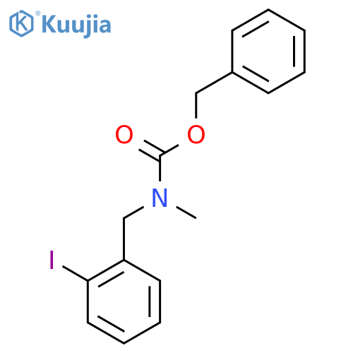 benzyl N-(2-iodophenyl)methyl-N-methylcarbamate structure