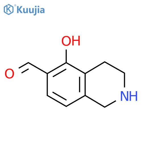 5-Hydroxy-1,2,3,4-tetrahydroisoquinoline-6-carbaldehyde structure