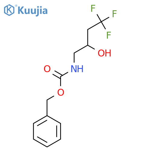 benzyl N-(4,4,4-trifluoro-2-hydroxybutyl)carbamate structure
