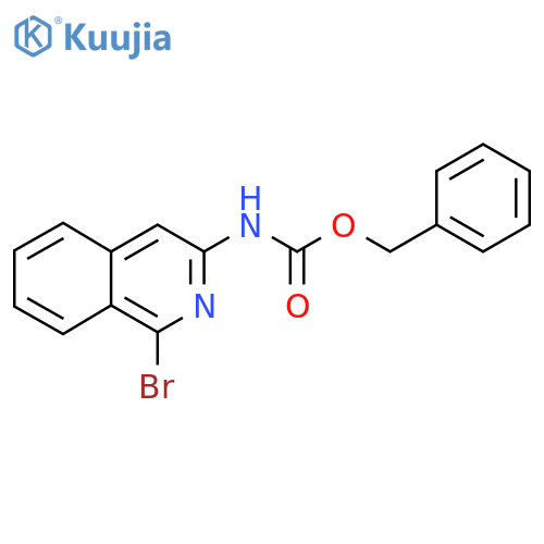 benzyl N-(1-bromoisoquinolin-3-yl)carbamate structure