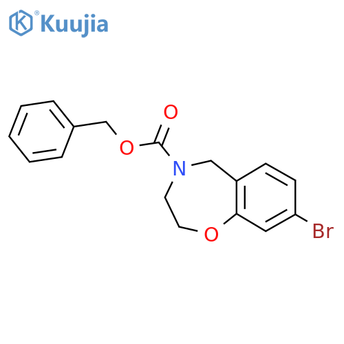 Benzyl 8-bromo-2,3,4,5-tetrahydro-1,4-benzoxazepine-4-carboxylate structure