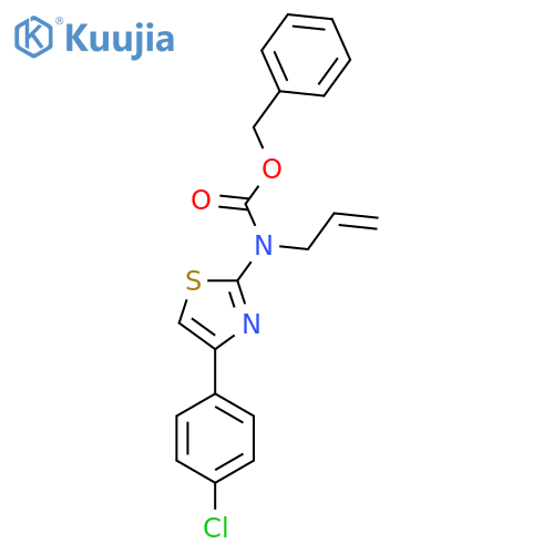 benzyl N-[4-(4-chlorophenyl)-1,3-thiazol-2-yl]-N-(prop-2-en-1-yl)carbamate structure